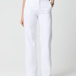 J Crew Factory Petite Drapey denim trouser White size P28 CJ599